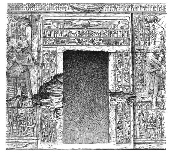 Doorway of the Temple of Seti, at Abydos