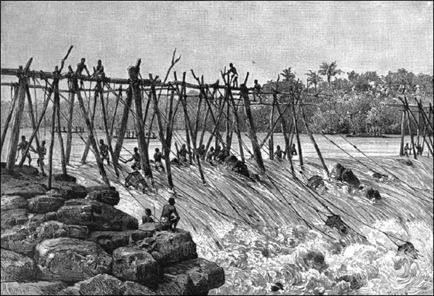 Stanley falls—fishing at the seventh cataract.