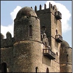 Fasilides Palace in the Fasil Ghebbi, Gondar, Ethiopia