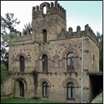 Mentewab's Castle in the Fasil Ghebbi, Gondar, Ethiopia