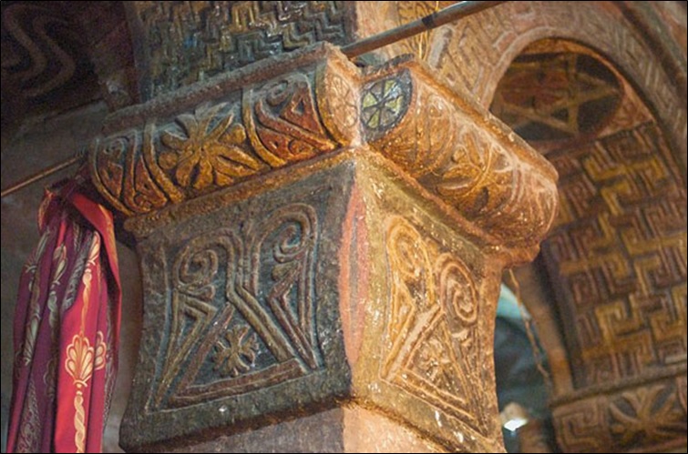 Capital and Arch of a Lalibela church