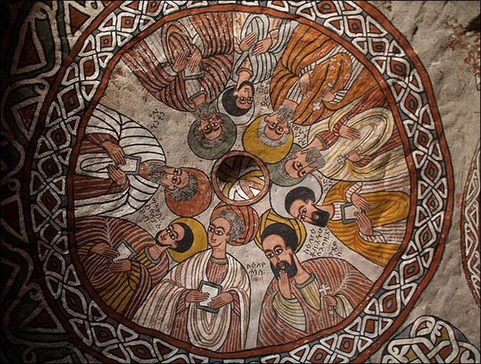 Ceiling in Abuna Yamata Guh cave church, Tigray