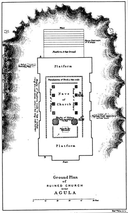 Ground plan of ruined church near Agula