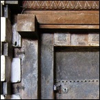 Door in the church of Yemrehanna Kristos