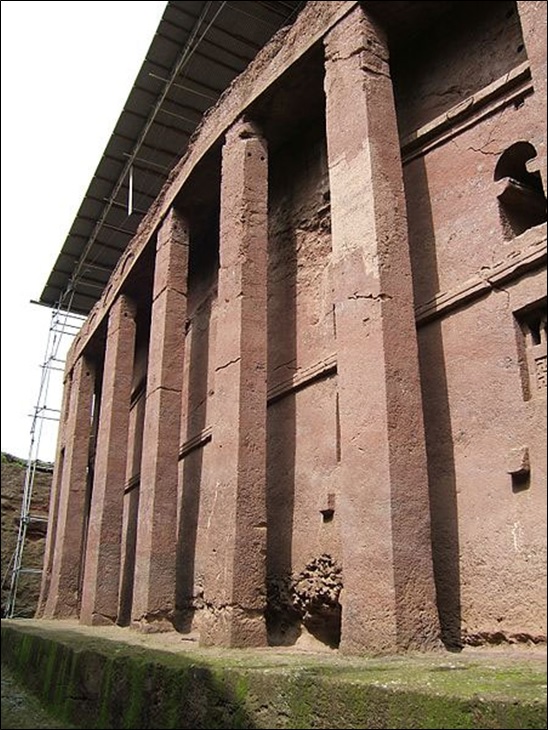 Bet Medhane Alem church, Lalibela. The largest rock hewn church in the world!