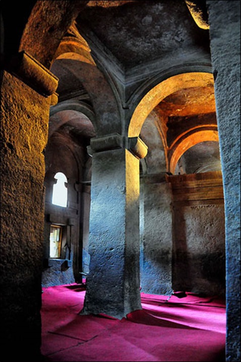 Inside Of a Rock Hewn Church, Lalibela