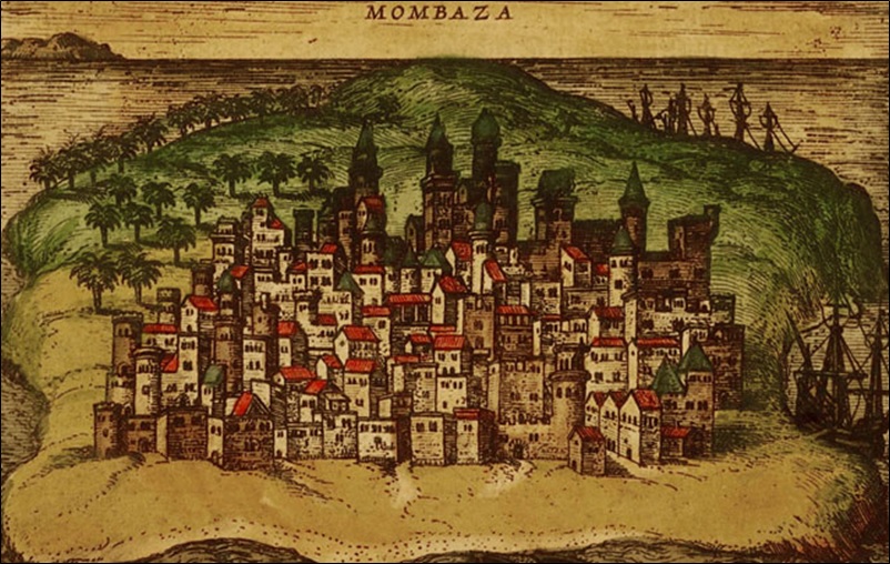 Mombaza - bird's-eye view of the city of Mombasa (Kenya)