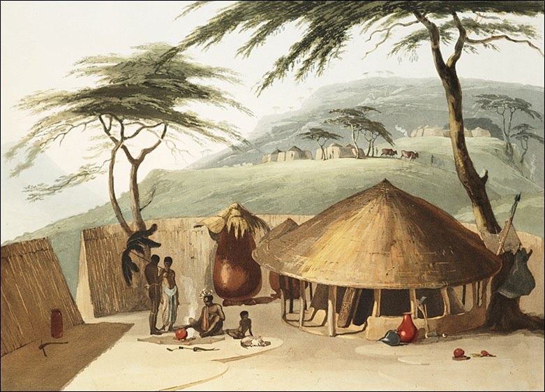 A Bechuana hut, South Africa