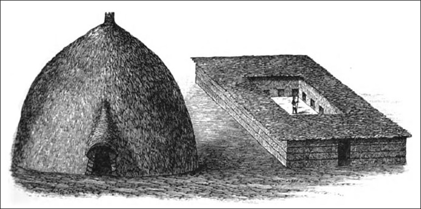 Hut of Uganda and Small Tembe of Ugogo