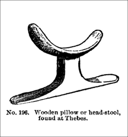 Wooden Pillow or Head Stool Found at Thebes