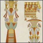 Architecture-wooden-columns-Thebes-18th-and-20th-centuries