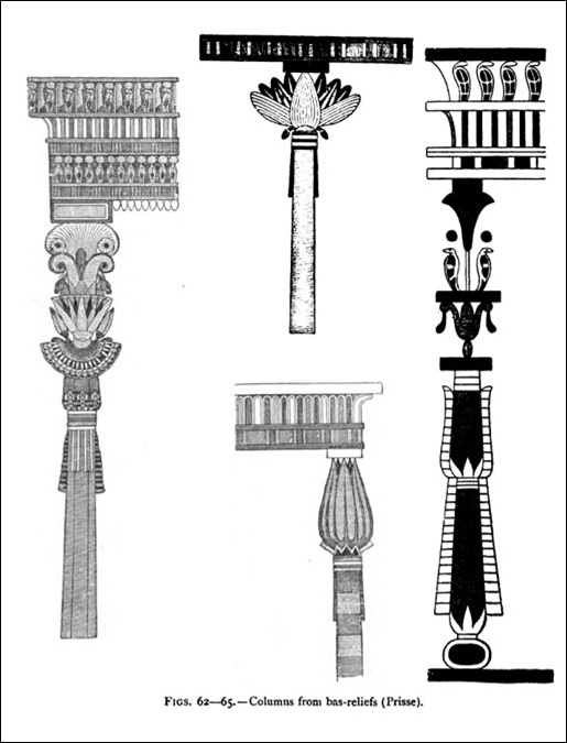 Columns from the bas-reliefs (Prisse)