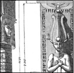 Denderah Pillar and Caryatid Pilaster