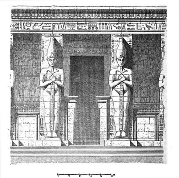 Pluteus in the intercolumniations of the portico in the second court of the Ramesseum