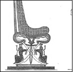 Royal chair from the tomb of Rameses III and the other from that of Chamhati