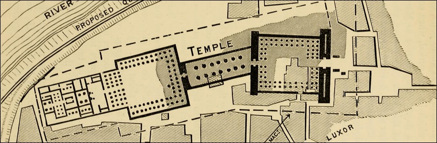 Floor plans of Luxor Temple