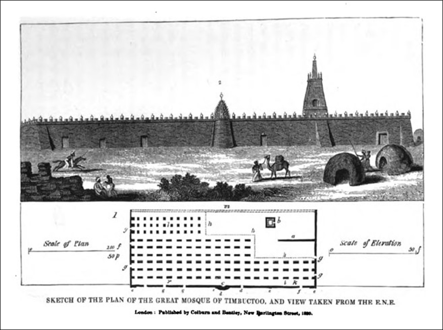 Sketch of the plan of the Great Mosque of Timbuctoo