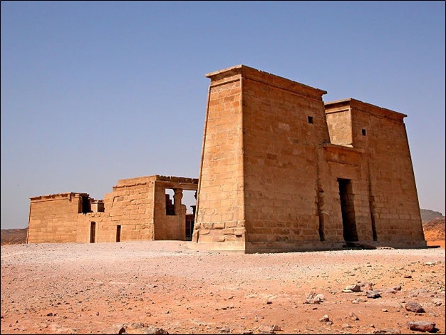 A view of the Temple of Dakka in Nubia