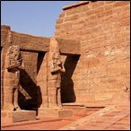 The Forecourt of the Temple of Wadi es-Sebua in Nubia