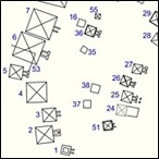 Plan of the pyramid field (North) of Meroe