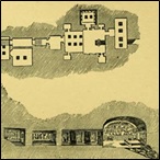 Plan and Section of Tomb of Meneptah at Thebes