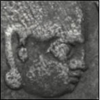 One of Two Coins Depicting Ousanas and an Anonymous King