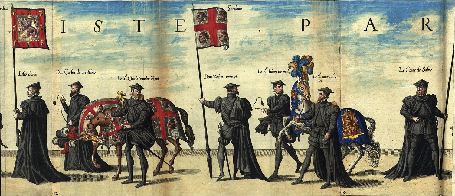 The funeral procession of Charles V