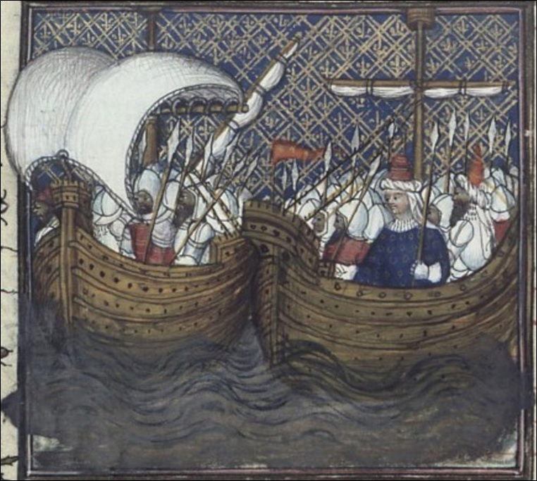 Two ships full of knights