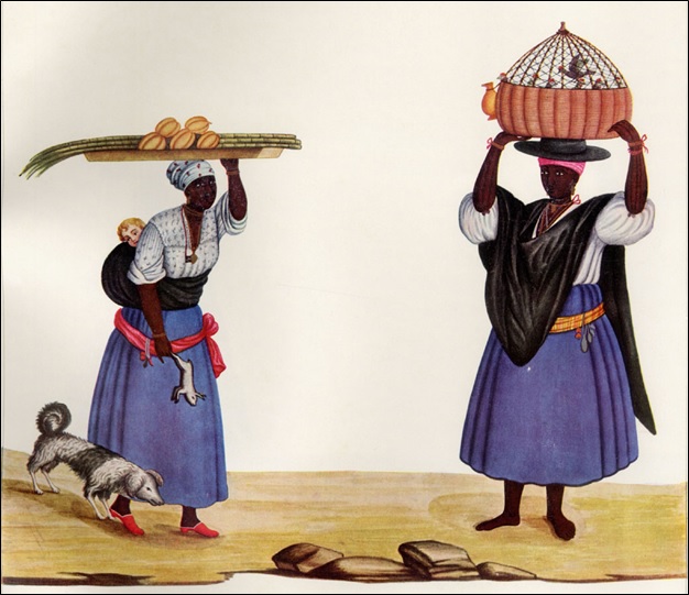 Enslavedmarketing women, Rio de Janeiro, Brazil, late 18th cent