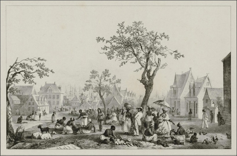 View of a market