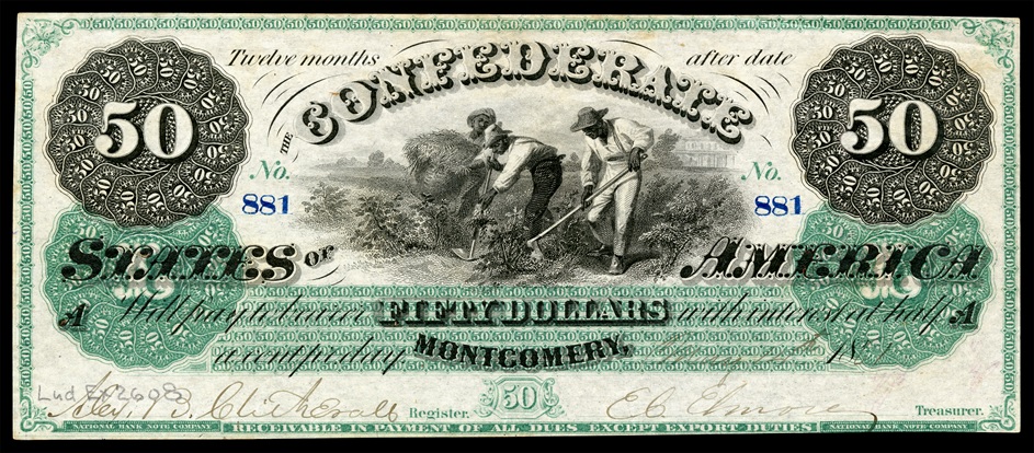 First-series-50-Confederate-States-of-America-banknote