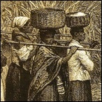 Departure to work at the plantation (detail)