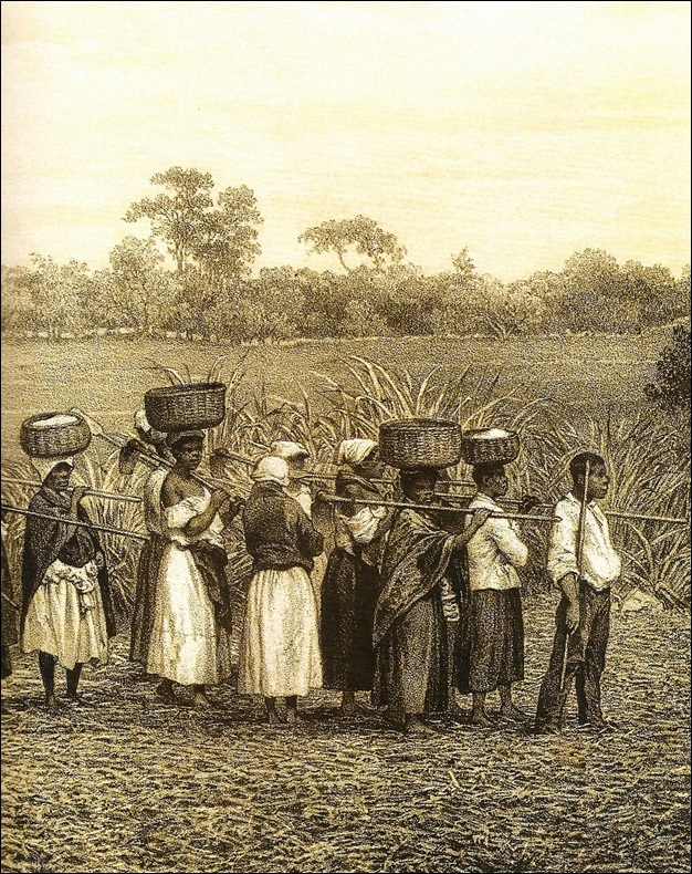 Departure to work at the plantation (detail)