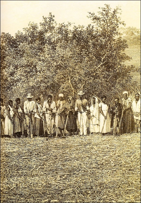 Workers at the plantation (detail)