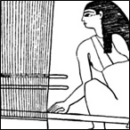 Horizontal loom, Tomb of Chnem-hotep