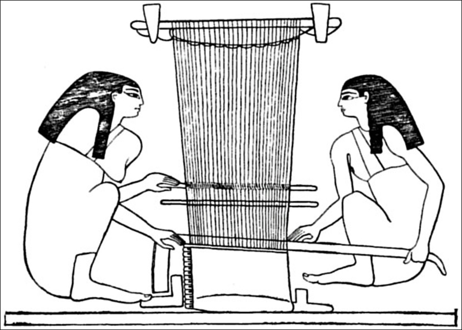 Horizontal loom, Tomb of Chnem-hotep