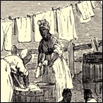 Washing in camp