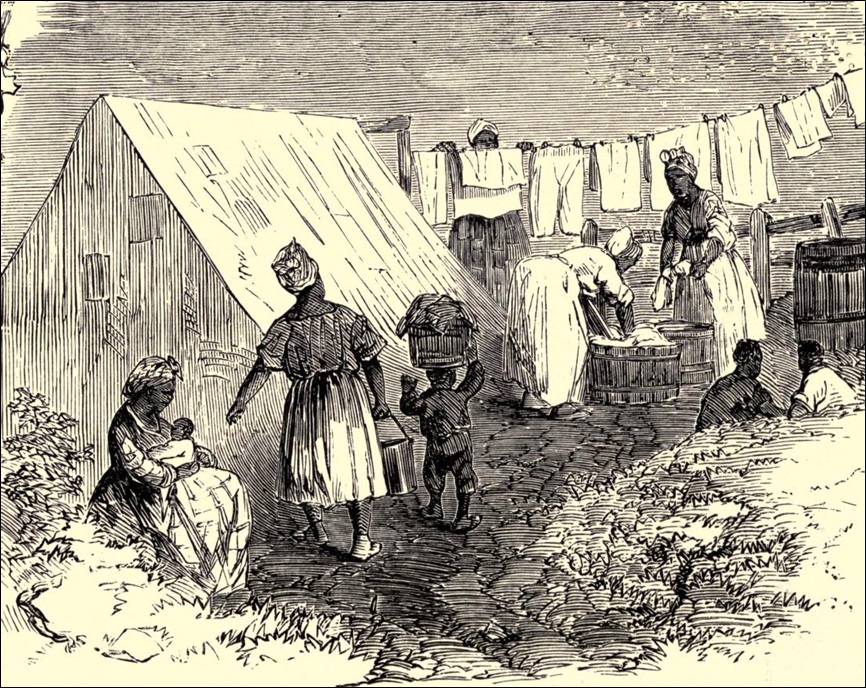 Washing in camp