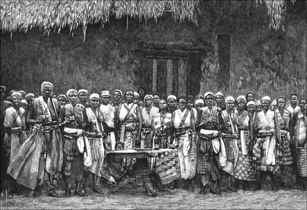 Amazones authentiques du Dahomey, costume et armament