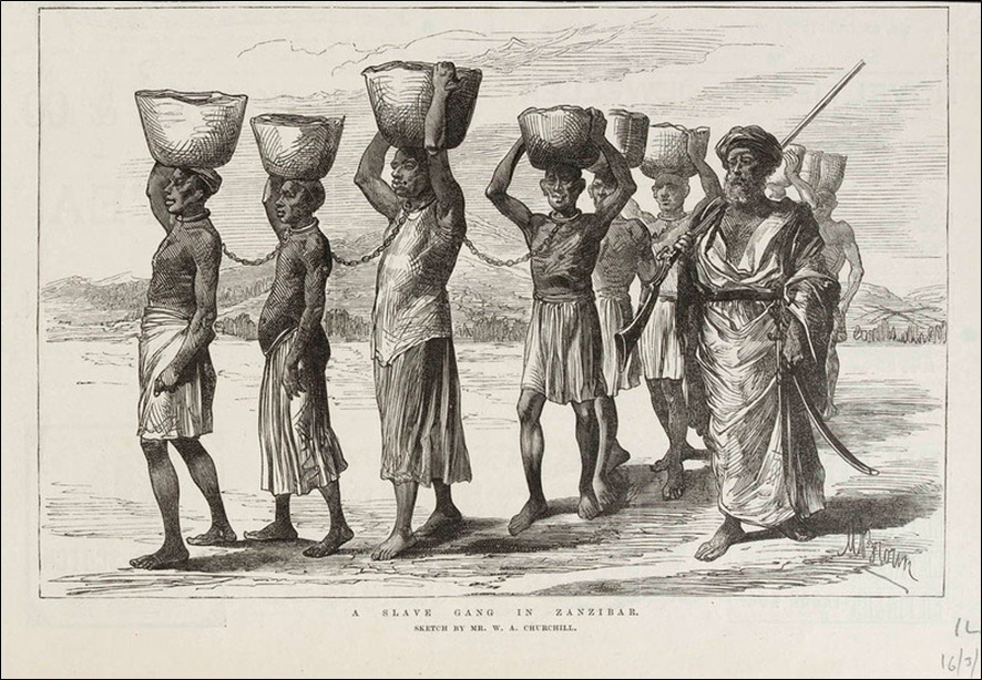 "A slave gang in Zanzibar"