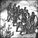 West African coast: shipping slaves