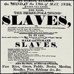 Slave auction poster