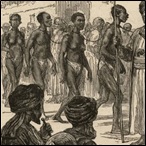 Slave-dealers and slaves—a street scene in Zanzibar