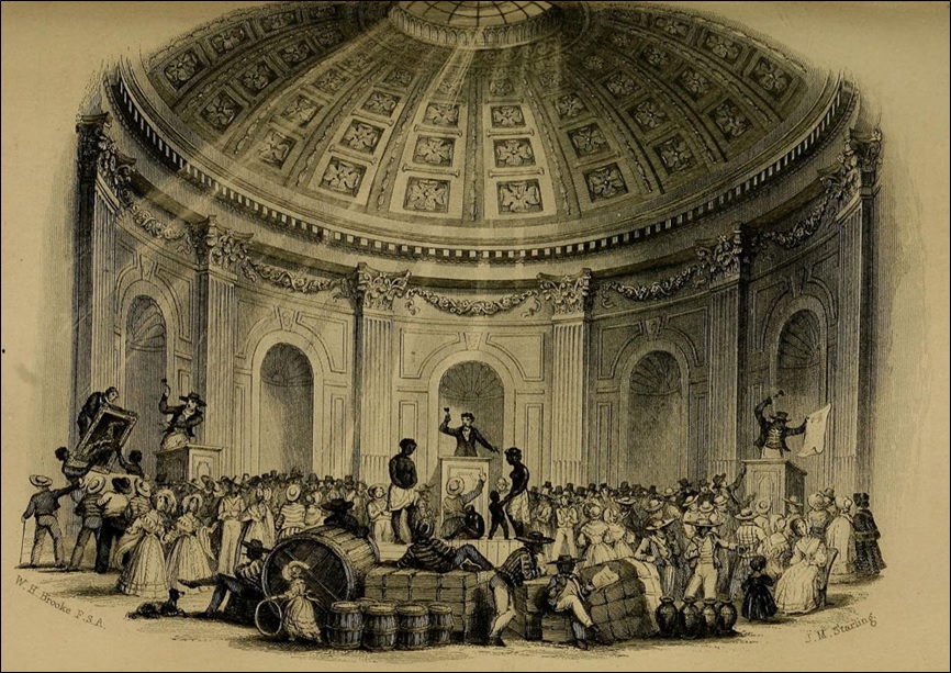 Slave of estate, pictures and slaves in the Rotunda, New Orleans