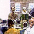 The first slave auction in New Amsterdam in 1655