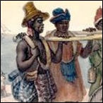 Cargo negros. Slaves in Brazil circa 1830.