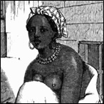 Negress waiting to be sold in the slave Bazaar, Cairo