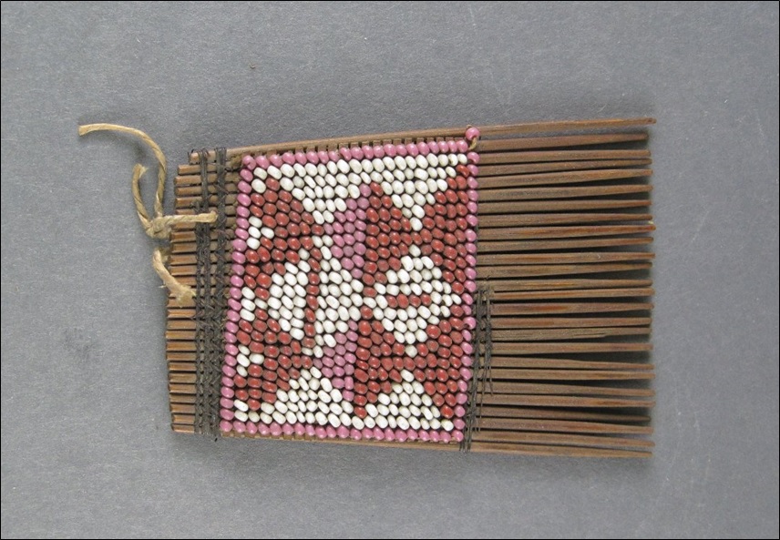 Comb with  Seed and bead work