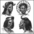 Women and male head-dress