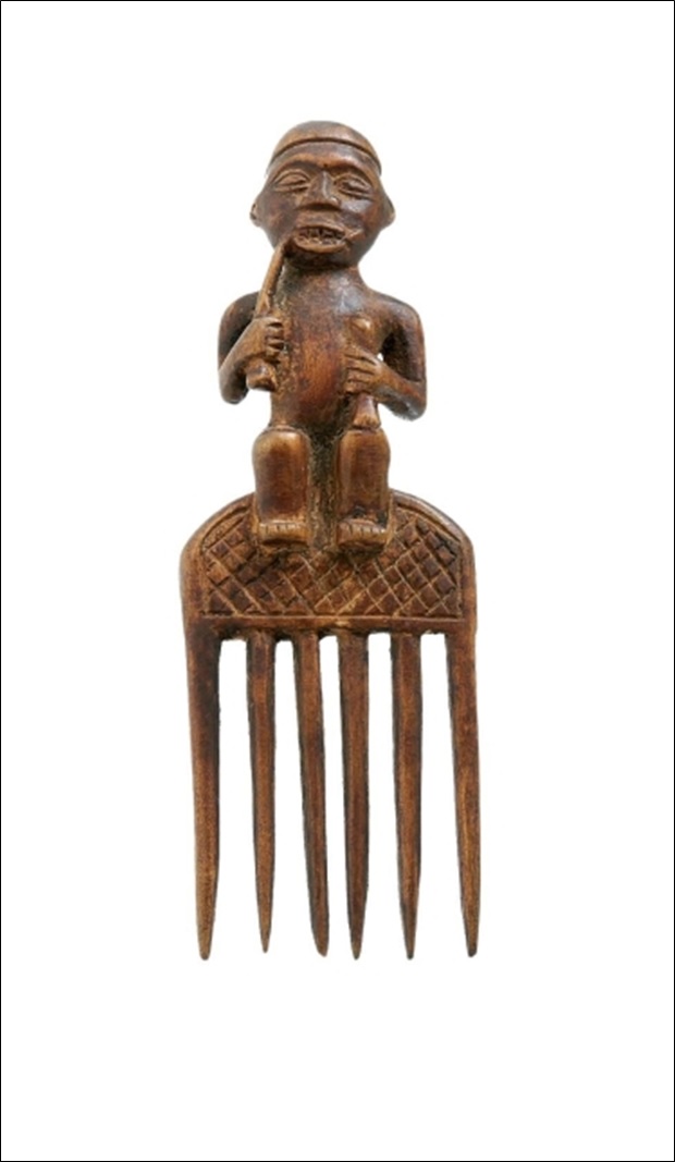 Wooden comb from Congo